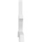 Ekena Millwork Davenport Architectural Grade PVC Gable Bracket, 108"W x 45"H x 4"D x 6"F, 10/12 Pitch GBP108X45X0406DAV00 - alternate 3